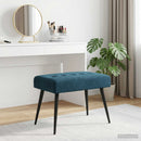 vidaXL Gombos varrású pad Kék 60 x 40 x 45 cm Bársony