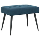 vidaXL Gombos varrású pad Kék 60 x 40 x 45 cm Bársony