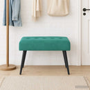 vidaXL Gombos varrású pad Türkiz 60 x 40 x 45 cm Bársony