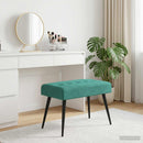 vidaXL Gombos varrású pad Türkiz 60 x 40 x 45 cm Bársony