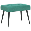 vidaXL Gombos varrású pad Türkiz 60 x 40 x 45 cm Bársony