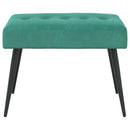vidaXL Gombos varrású pad Türkiz 60 x 40 x 45 cm Bársony