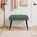 vidaXL Gombos varrású pad Tengeri Zöld 60 x 40 x 45 cm Bársony
