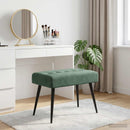 vidaXL Gombos varrású pad Tengeri Zöld 60 x 40 x 45 cm Bársony