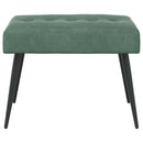 vidaXL Gombos varrású pad Tengeri Zöld 60 x 40 x 45 cm Bársony