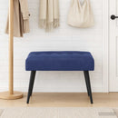 vidaXL Gombos varrású pad Rendőrségi kék 60 x 40 x 45 cm Bársony