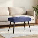 vidaXL Gombos varrású pad Rendőrségi kék 60 x 40 x 45 cm Bársony
