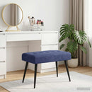 vidaXL Gombos varrású pad Rendőrségi kék 60 x 40 x 45 cm Bársony