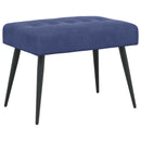 vidaXL Gombos varrású pad Rendőrségi kék 60 x 40 x 45 cm Bársony