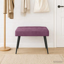 vidaXL Gombos varrású pad Lila 60 x 40 x 45 cm Bársony