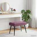 vidaXL Gombos varrású pad Lila 60 x 40 x 45 cm Bársony