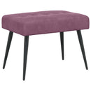 vidaXL Gombos varrású pad Lila 60 x 40 x 45 cm Bársony