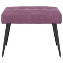 vidaXL Gombos varrású pad Lila 60 x 40 x 45 cm Bársony