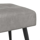 vidaXL Gombos varrású pad Világosszürke 80 x 40 x 46 cm Bársony