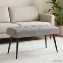 vidaXL Gombos varrású pad Világosszürke 80 x 40 x 46 cm Bársony