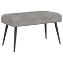 vidaXL Gombos varrású pad Világosszürke 80 x 40 x 46 cm Bársony