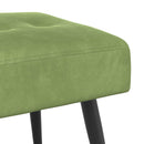 vidaXL Gombos varrású pad Világos zöld 80 x 40 x 46 cm Bársony