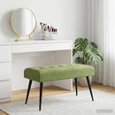 vidaXL Gombos varrású pad Világos zöld 80 x 40 x 46 cm Bársony