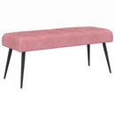 vidaXL Gombos varrású pad Rózsaszín 80 x 40 x 46 cm Bársony