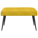vidaXL Gombos varrású pad Sárga 80 x 40 x 46 cm Bársony