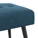 vidaXL Gombos varrású pad Kék 80 x 40 x 46 cm Bársony
