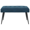 vidaXL Gombos varrású pad Kék 80 x 40 x 46 cm Bársony