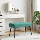 vidaXL Gombos varrású pad Türkiz 80 x 40 x 46 cm Bársony