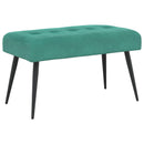vidaXL Gombos varrású pad Türkiz 80 x 40 x 46 cm Bársony