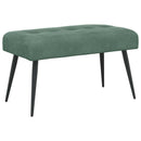 vidaXL Gombos varrású pad Tengeri Zöld 80 x 40 x 46 cm Bársony