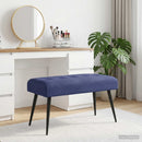 vidaXL Gombos varrású pad Rendőrségi kék 80 x 40 x 46 cm Bársony