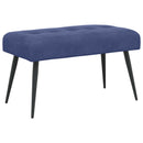 vidaXL Gombos varrású pad Rendőrségi kék 80 x 40 x 46 cm Bársony