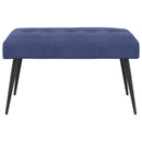 vidaXL Gombos varrású pad Rendőrségi kék 80 x 40 x 46 cm Bársony