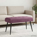 vidaXL Gombos varrású pad Lila 80 x 40 x 46 cm Bársony