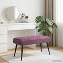 vidaXL Gombos varrású pad Lila 80 x 40 x 46 cm Bársony