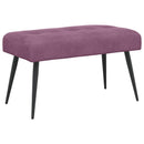 vidaXL Gombos varrású pad Lila 80 x 40 x 46 cm Bársony