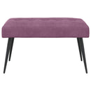 vidaXL Gombos varrású pad Lila 80 x 40 x 46 cm Bársony