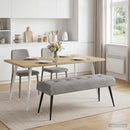 vidaXL Gombos varrású pad Világosszürke 110 x 40 x 46 cm Bársony