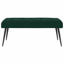 vidaXL Gombos varrású pad Sötétzöld 110 x 40 x 46 cm Bársony