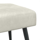vidaXL Gombos varrású pad Krémszínű 110 x 40 x 46 cm Bársony