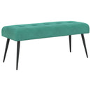 vidaXL Gombos varrású pad Türkiz 110 x 40 x 46 cm Bársony