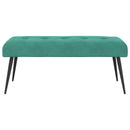 vidaXL Gombos varrású pad Türkiz 110 x 40 x 46 cm Bársony