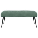 vidaXL Gombos varrású pad Tengeri Zöld 110 x 40 x 46 cm Bársony