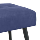 vidaXL Gombos varrású pad Rendőrségi kék 110 x 40 x 46 cm Bársony