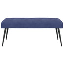 vidaXL Gombos varrású pad Rendőrségi kék 110 x 40 x 46 cm Bársony