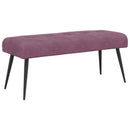 vidaXL Gombos varrású pad Lila 110 x 40 x 46 cm Bársony