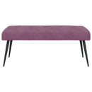 vidaXL Gombos varrású pad Lila 110 x 40 x 46 cm Bársony