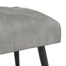 vidaXL Gombos varrású pad Világosszürke 60 x 40 x 45 cm Bársony