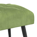 vidaXL Gombos varrású pad Világos zöld 60 x 40 x 45 cm Bársony