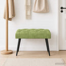 vidaXL Gombos varrású pad Világos zöld 60 x 40 x 45 cm Bársony