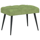 vidaXL Gombos varrású pad Világos zöld 60 x 40 x 45 cm Bársony